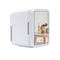 Mini Car Fridge Cooler Heater Portable Car Fridges Mirror Makeup Dual Use DC12V